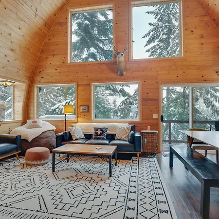 Hot Tub And Sauna Mountain Living At Hyak Cabin!